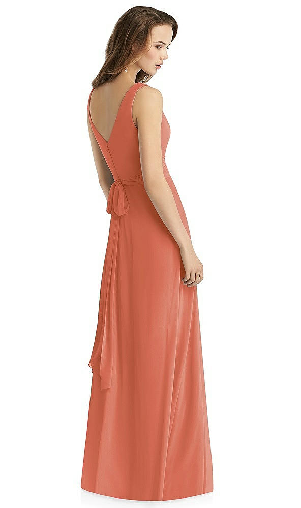 Back View - Terracotta Copper Thread Bridesmaid Style Layla