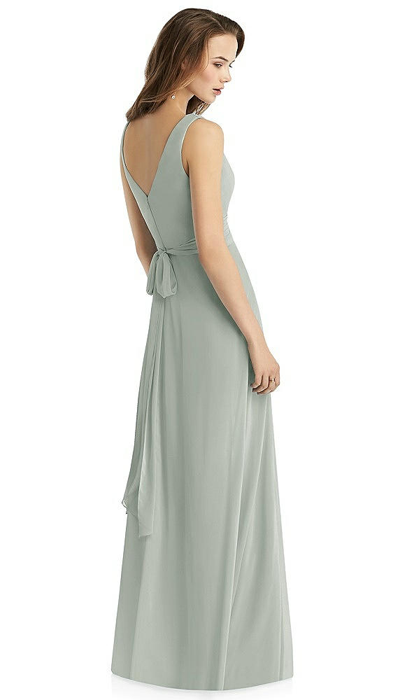 Back View - Willow Green Thread Bridesmaid Style Layla