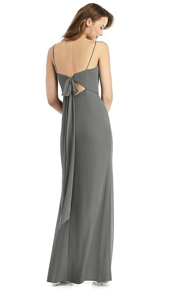Front View - Charcoal Gray Thread Bridesmaid Style Stella