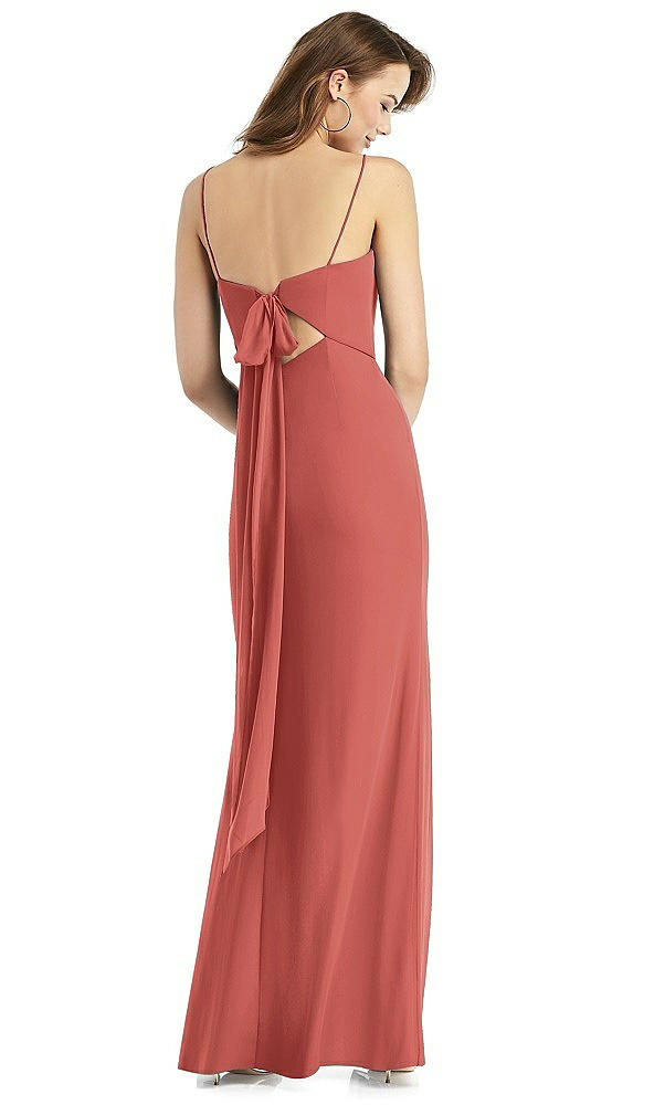 Front View - Coral Pink Thread Bridesmaid Style Stella