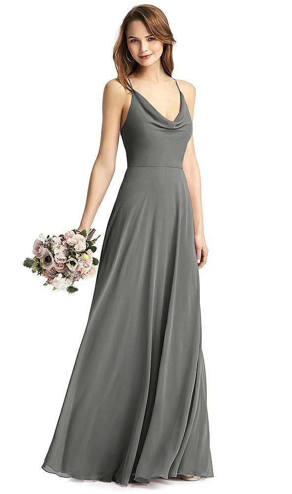 Front View - Charcoal Gray Thread Bridesmaid Style Quinn