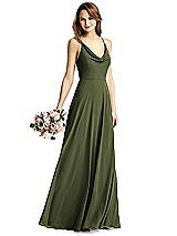 Front View Thumbnail - Olive Green Thread Bridesmaid Style Quinn