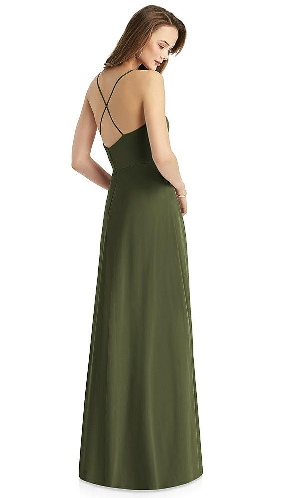 Back View - Olive Green Thread Bridesmaid Style Quinn