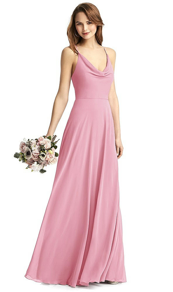 Front View - Peony Pink Thread Bridesmaid Style Quinn