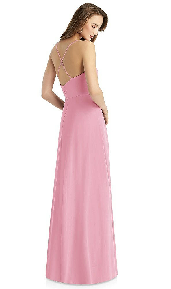 Back View - Peony Pink Thread Bridesmaid Style Quinn