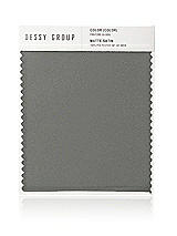 Front View Thumbnail - Charcoal Gray Matte Satin Fabric Swatch