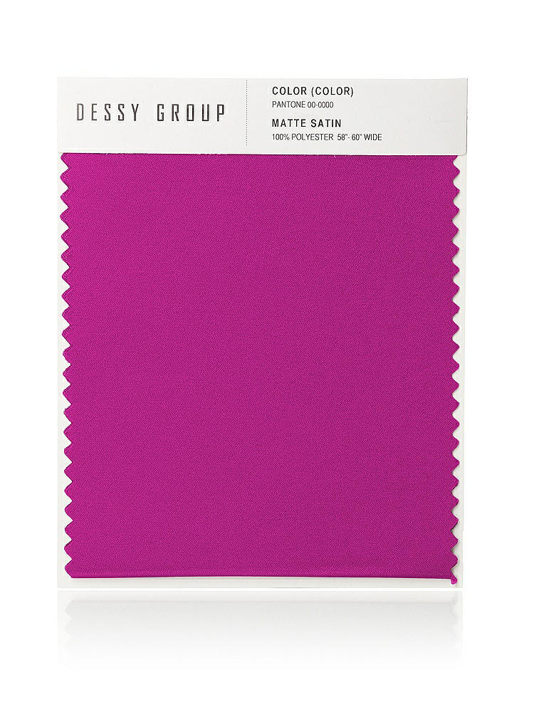 Front View - American Beauty Matte Satin Fabric Swatch