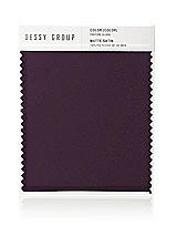 Front View Thumbnail - Aubergine Matte Satin Fabric Swatch