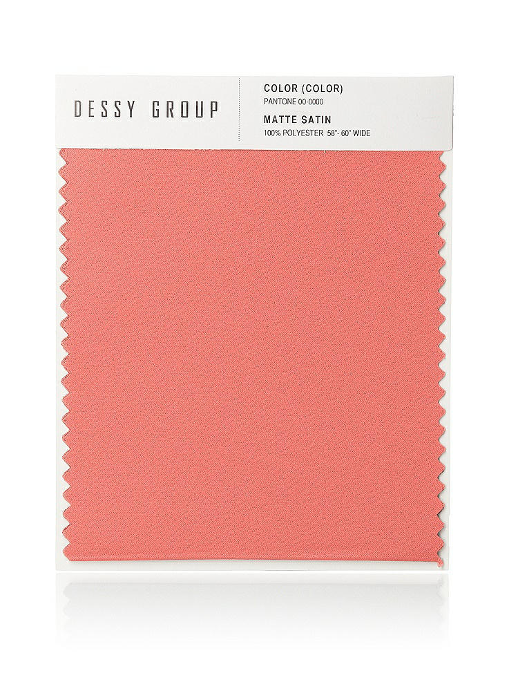 Front View - Ginger Matte Satin Fabric Swatch