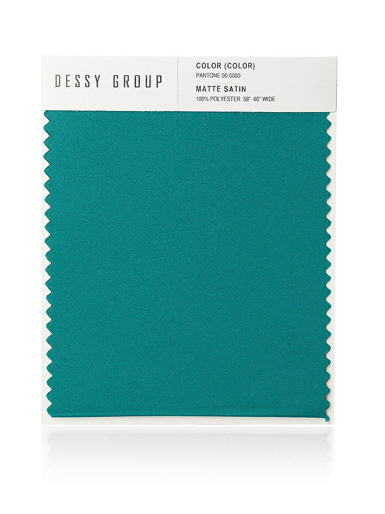 Front View - Jade Matte Satin Fabric Swatch
