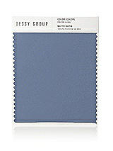 Front View Thumbnail - Larkspur Blue Matte Satin Fabric Swatch
