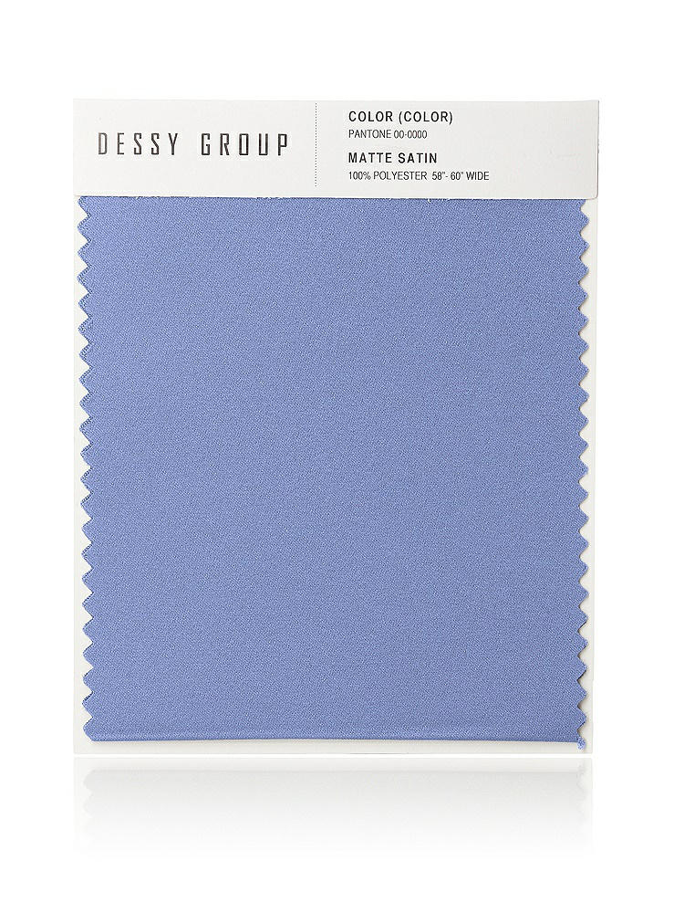 Front View - Periwinkle - PANTONE Serenity Matte Satin Fabric Swatch