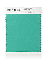 Front View Thumbnail - Pantone Turquoise Matte Satin Fabric Swatch