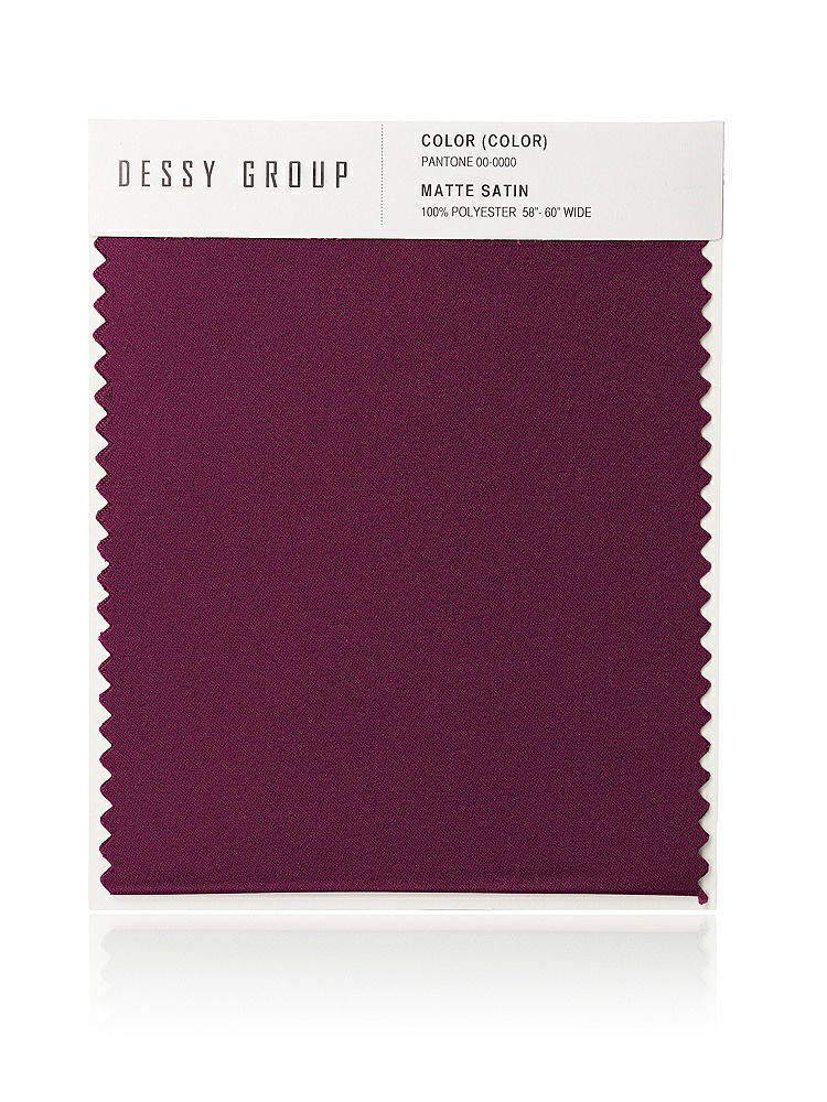 Front View - Ruby Matte Satin Fabric Swatch