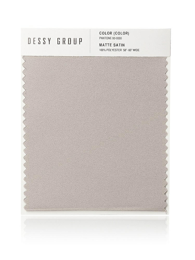 Front View - Taupe Matte Satin Fabric Swatch