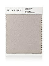 Front View Thumbnail - Taupe Matte Satin Fabric Swatch