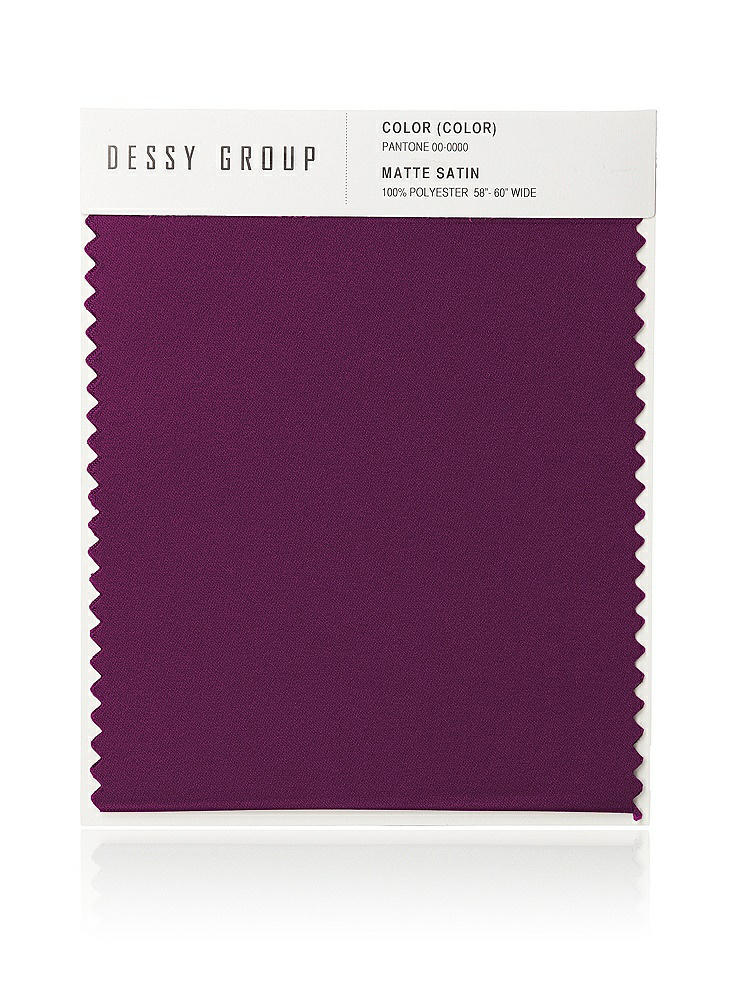 Front View - Wild Berry Matte Satin Fabric Swatch