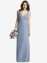 Front View Thumbnail - Cloudy Sleeveless V-Back Long Trumpet Gown