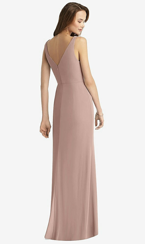 Back View - Neu Nude Sleeveless V-Back Long Trumpet Gown