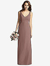 Front View Thumbnail - Sienna Sleeveless V-Back Long Trumpet Gown