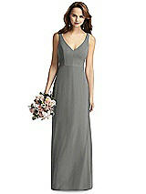 Front View Thumbnail - Charcoal Gray Thread Bridesmaid Style Peyton