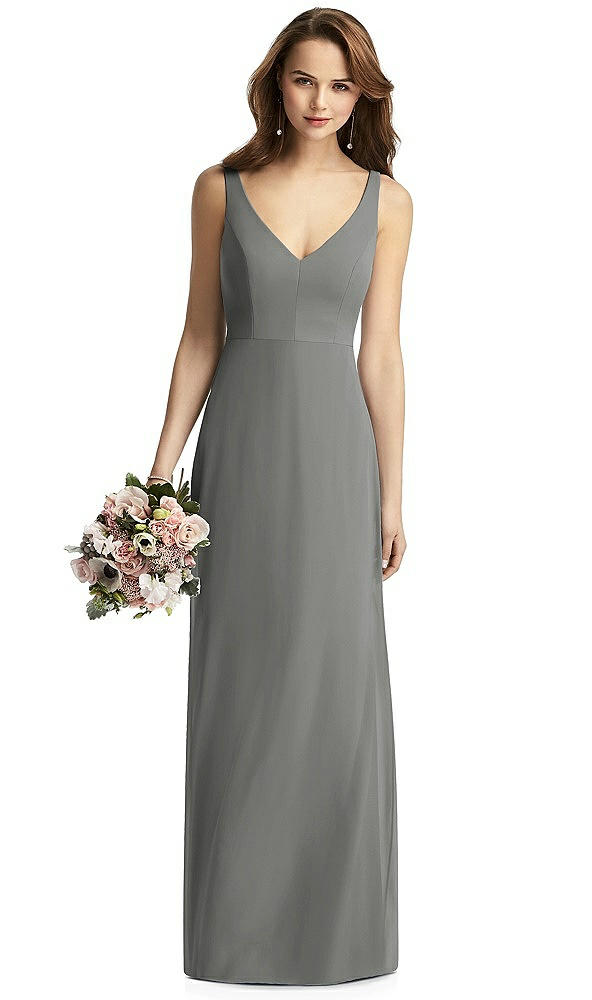 Front View - Charcoal Gray Thread Bridesmaid Style Peyton