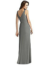 Rear View Thumbnail - Charcoal Gray Thread Bridesmaid Style Peyton