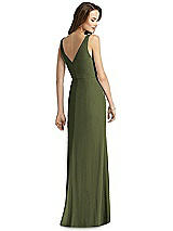 Rear View Thumbnail - Olive Green Thread Bridesmaid Style Peyton
