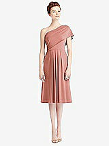Front View Thumbnail - Desert Rose Loop Convertible Midi Dress