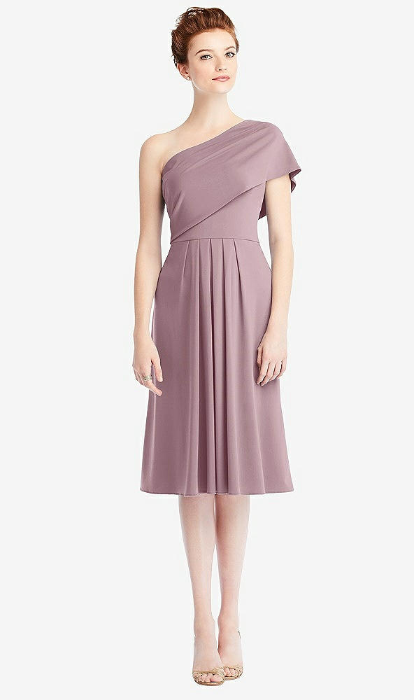 Front View - Dusty Rose Loop Convertible Midi Dress