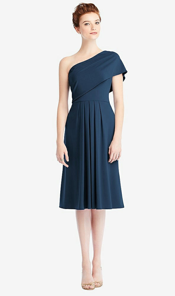 Front View - Sofia Blue Loop Convertible Midi Dress