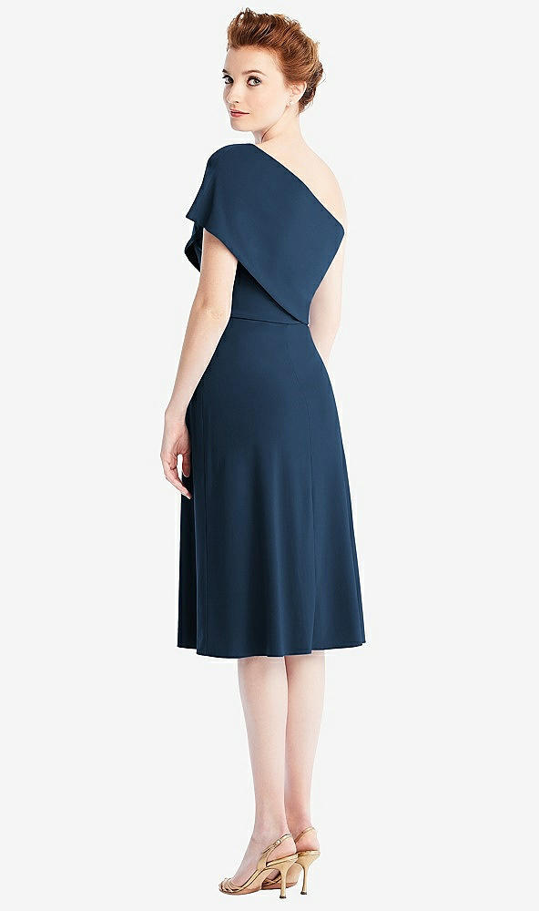 Back View - Sofia Blue Loop Convertible Midi Dress