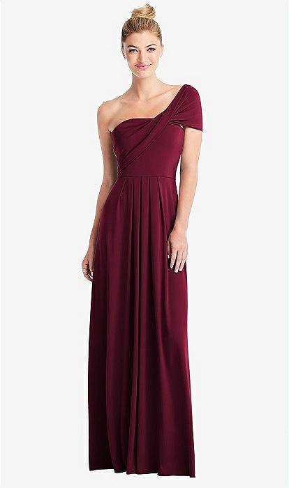 david s bridal wine bridesmaid dress