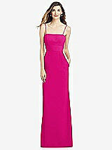 Alt View 1 Thumbnail - Think Pink Spaghetti Strap A-line Crepe Dress with Pockets