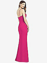 Rear View Thumbnail - Think Pink Spaghetti Strap A-line Crepe Dress with Pockets