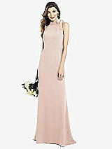 Alt View 1 Thumbnail - Cameo Bow-Neck Open-Back Trumpet Gown