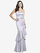 Front View Thumbnail - Silver Dove Strapless Tiered Ruffle Trumpet Gown