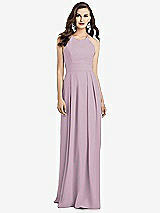Alt View 1 Thumbnail - Suede Rose Criss Cross Back Crepe Halter Dress with Pockets