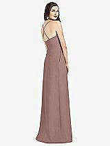 Rear View Thumbnail - Sienna Criss Cross Back Crepe Halter Dress with Pockets