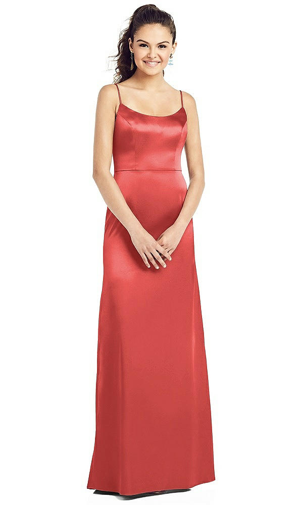 Front View - Perfect Coral Thread Bridesmaid UKTH021