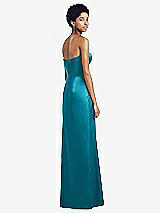Rear View Thumbnail - Oasis Sweetheart Strapless Pleated Skirt Dress with Pockets
