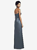 Rear View Thumbnail - Silverstone Sweetheart Strapless Pleated Skirt Dress with Pockets