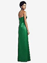Rear View Thumbnail - Shamrock Sweetheart Strapless Pleated Skirt Dress with Pockets