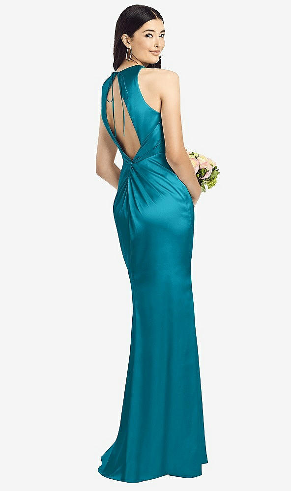 Front View - Oasis Sleeveless Open Twist-Back Maxi Dress