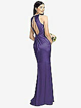 Front View Thumbnail - Regalia - PANTONE Ultra Violet Sleeveless Open Twist-Back Maxi Dress