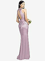Front View Thumbnail - Suede Rose Sleeveless Open Twist-Back Maxi Dress