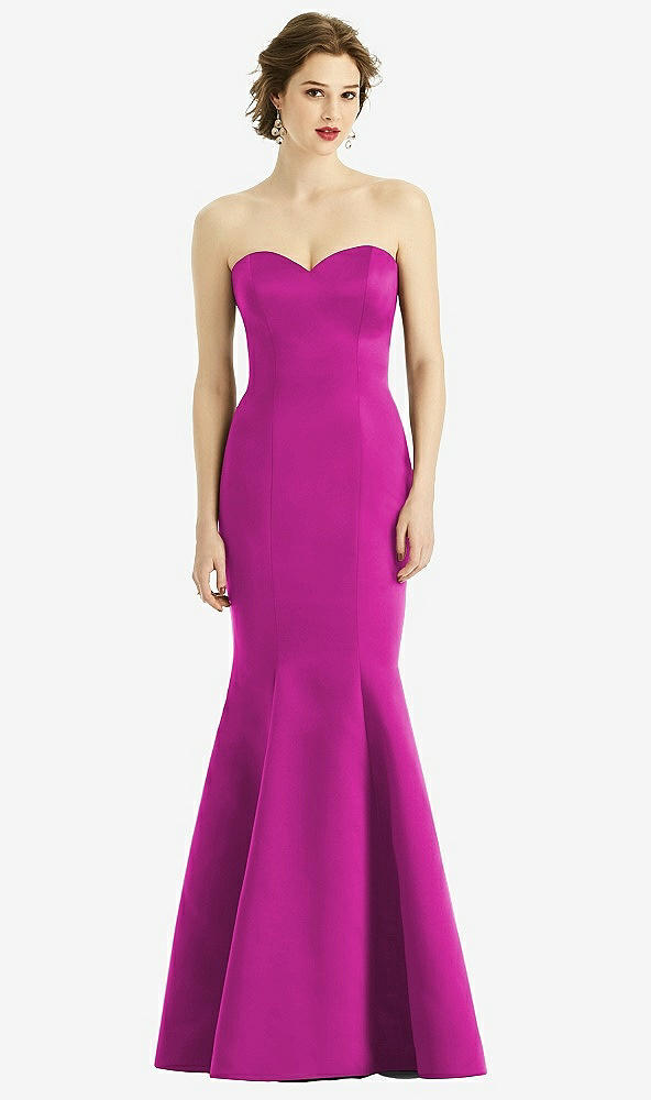 Front View - American Beauty Sweetheart Strapless Satin Mermaid Dress