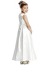 Rear View Thumbnail - White Flower Girl Dress FL4068
