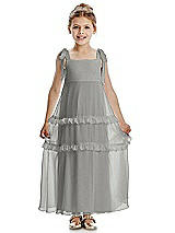 Front View Thumbnail - Chelsea Gray Flower Girl Dress FL4071