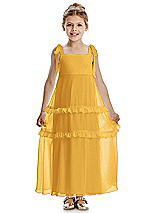Front View Thumbnail - NYC Yellow Flower Girl Dress FL4071